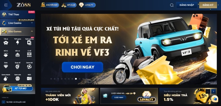 Cảm nhận của bet thủ Việt về Zo88